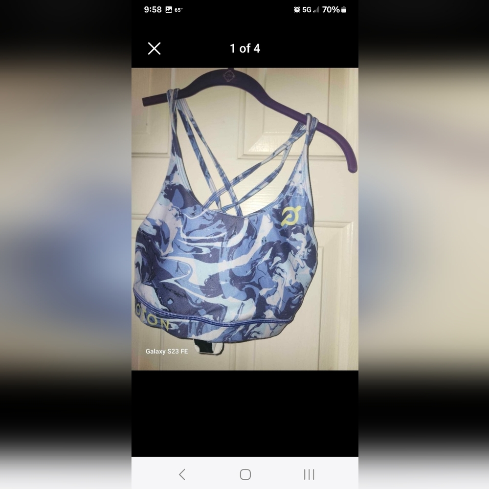 Peloton shorts bra